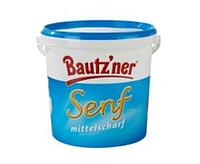 BAUTZNER SENF MITTELSCHARF, 10 KG / EIMER 