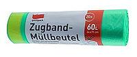 MÜLLBEUTEL 60L MIT ZUGBAND GRÜN, 20ST / PCK 