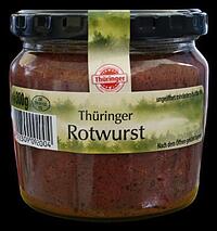 THÜRINGER ROTWURST IM GLAS, 300G 